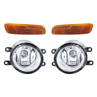 Replacement - 4-Piece Kit (Driver and Passenger Side Fog Lights, Driver and Passenger Side Marker Lights) (Standard Line)