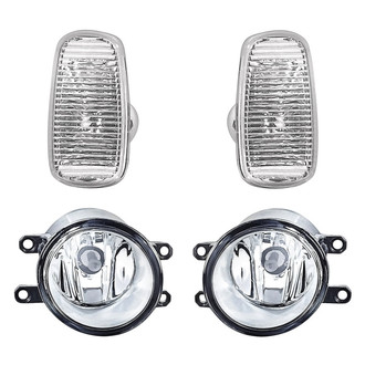 Replacement - 4-Piece Kit (Driver and Passenger Side Fog Lights, Driver and Passenger Side Marker Lights) (Standard Line)