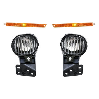 Replacement - 4-Piece Kit (Driver and Passenger Side Fog Lights, Driver and Passenger Side Marker Lights) (Standard Line)
