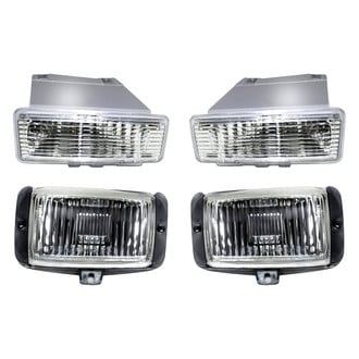 Replacement - 4-Piece Kit (Driver and Passenger Side Fog Lights, Driver and Passenger Side Turn Signal/Parking Lights) (Standard Line)