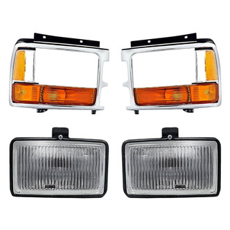 Replacement - 4-Piece Kit (Driver and Passenger Side Fog Lights, Driver and Passenger Side Turn Signal/Parking Lights) (Standard Line)