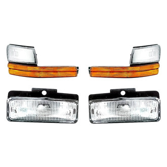 Replacement - 4-Piece Kit (Driver and Passenger Side Fog Lights, Driver and Passenger Side Turn Signal/Parking Lights) (Standard Line)