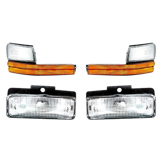 Replacement - 4-Piece Kit (Driver and Passenger Side Fog Lights, Driver and Passenger Side Turn Signal/Parking Lights) (Standard Line)