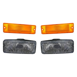 Replacement - 4-Piece Kit (Driver and Passenger Side Fog Lights, Driver and Passenger Side Turn Signal/Parking Lights) (Standard Line)