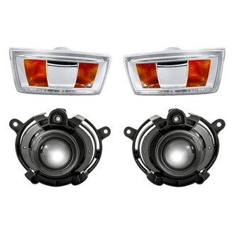 Replacement - 4-Piece Kit (Driver and Passenger Side Fog Lights, Driver and Passenger Side Turn Signal/Parking Lights) (Standard Line)