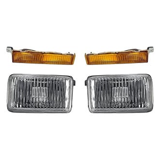 Replacement - 4-Piece Kit (Driver and Passenger Side Fog Lights, Driver and Passenger Side Turn Signal/Parking Lights Lens) (Standard Line)
