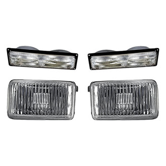 Replacement - 4-Piece Kit (Driver and Passenger Side Fog Lights, Driver and Passenger Side Turn Signal/Parking Lights Lens and Housing) (Standard Line)
