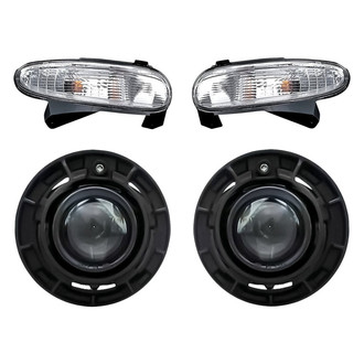 Replacement - 4-Piece Kit (Driver and Passenger Side Fog Lights, Driver and Passenger Side Turn Signal/Parking Lights) (Standard Line)