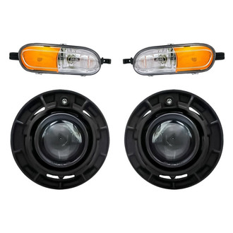 Replacement - 4-Piece Kit (Driver and Passenger Side Fog Lights, Driver and Passenger Side Cornering Lights) (Standard Line)