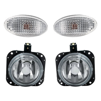 Replacement - 4-Piece Kit (Driver and Passenger Side Fog Lights, Driver and Passenger Side Marker Lights) (Standard Line)