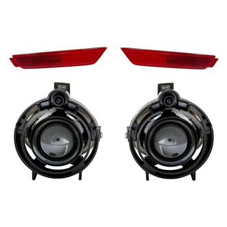 Replacement - 4-Piece Kit (Driver and Passenger Side Fog Lights, Driver and Passenger Side Rear Marker Lights) (Standard Line)