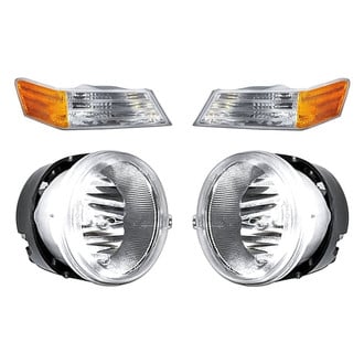 Replacement - 4-Piece Kit (Driver and Passenger Side Fog Lights, Driver and Passenger Side Turn Signal/Parking Lights) (Standard Line)