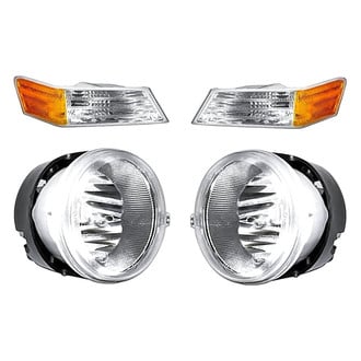 Replacement - 4-Piece Kit (Driver and Passenger Side Fog Lights, Driver and Passenger Side Turn Signal/Parking Lights) (Standard Line)