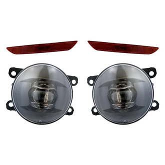 Replacement - 4-Piece Kit (Driver and Passenger Side Fog Lights, Driver and Passenger Side Rear Marker Lights) (Standard Line)
