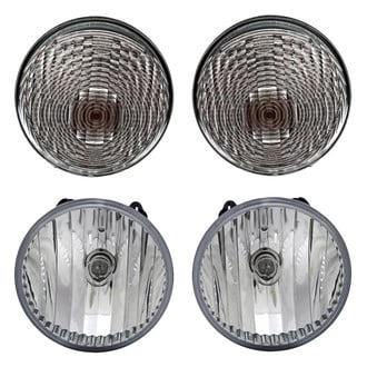 Replacement - 4-Piece Kit (Driver and Passenger Side Fog Lights Lens and Housing, Driver and Passenger Side Turn Signal/Parking Lights) (Standard Line)