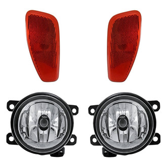 Replacement - 4-Piece Kit (Driver and Passenger Side Fog Lights, Driver and Passenger Side Marker Lights)