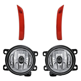 Replacement - 4-Piece Kit (Driver and Passenger Side Fog Lights, Driver and Passenger Side Rear Marker Lights) (Standard Line)