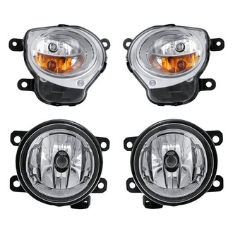 Replacement - 4-Piece Kit (Driver and Passenger Side Fog Lights, Driver and Passenger Side Turn Signal/Parking Lights) (Standard Line)