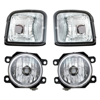 Replacement - 4-Piece Kit (Driver and Passenger Side Fog Lights, Driver and Passenger Side Turn Signal/Parking Lights) (Standard Line)