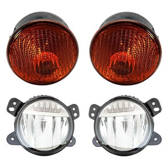 Replacement - 4-Piece Kit (Driver and Passenger Side Fog Lights, Driver and Passenger Side Turn Signal/Parking Lights)