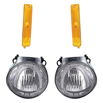 Replacement - 4-Piece Kit (Driver and Passenger Side Fog Lights, Driver and Passenger Side Marker Lights) (Standard Line)