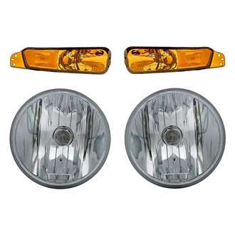 Replacement - 4-Piece Kit (Driver and Passenger Side Fog Lights, Driver and Passenger Side Turn Signal/Parking Lights) (Standard Line)