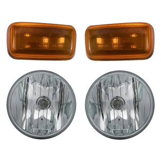 Replacement - 4-Piece Kit (Driver and Passenger Side Fog Lights, Driver and Passenger Side Marker Lights)