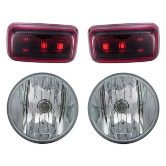 Replacement - 4-Piece Kit (Driver and Passenger Side Fog Lights, Driver and Passenger Side Rear Marker Lights)
