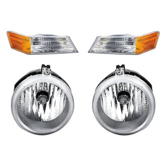 Replacement - 4-Piece Kit (Driver and Passenger Side Fog Lights, Driver and Passenger Side Turn Signal/Parking Lights) (Standard Line)