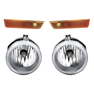 Replacement - 4-Piece Kit (Driver and Passenger Side Fog Lights, Driver and Passenger Side Marker Lights) (Standard Line)