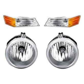 Replacement - 4-Piece Kit (Driver and Passenger Side Fog Lights, Driver and Passenger Side Turn Signal/Parking Lights) (Standard Line)