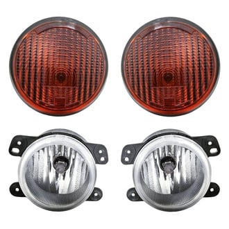 Replacement - 4-Piece Kit (Driver and Passenger Side Fog Lights, Driver and Passenger Side Turn Signal/Parking Lights) (Standard Line)