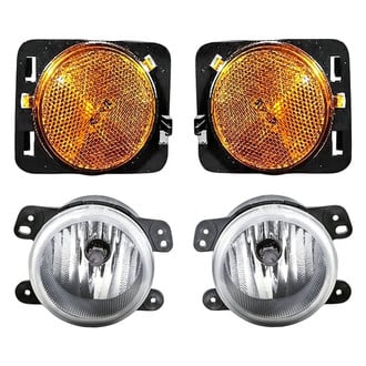 Replacement - 4-Piece Kit (Driver and Passenger Side Fog Lights, Driver and Passenger Side Marker Lights) (Standard Line)
