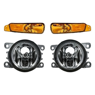 Replacement - 4-Piece Kit (Driver and Passenger Side Fog Lights, Driver and Passenger Side Turn Signal/Parking Lights) (Standard Line)