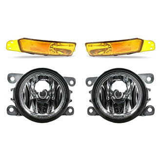 Replacement - 4-Piece Kit (Driver and Passenger Side Fog Lights, Driver and Passenger Side Turn Signal/Parking Lights)