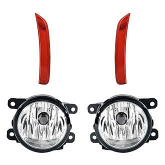 Replacement - 4-Piece Kit (Driver and Passenger Side Fog Lights, Driver and Passenger Side Rear Marker Lights) (Standard Line)