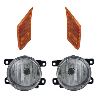 Replacement BNDL-283859 - 4-Piece Kit (Driver and Passenger Side Fog Lights, Driver and Passenger Side Marker Lights) (Standard Line)