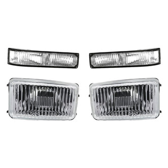 Replacement - 4-Piece Kit (Driver and Passenger Side Fog Lights Lens and Housing, Driver and Passenger Side Turn Signal/Parking Lights Lens and Housing) (Standard Line)