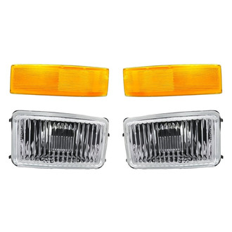 Replacement - 4-Piece Kit (Driver and Passenger Side Fog Lights Lens and Housing, Driver and Passenger Side Marker Lights) (Standard Line)