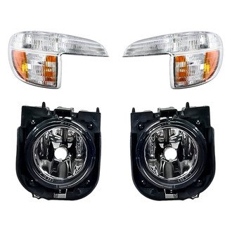 Replacement - 4-Piece Kit (Driver and Passenger Side Fog Lights, Driver and Passenger Side Turn Signal/Parking Lights)