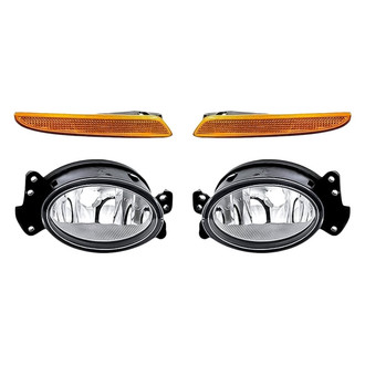 Replacement - 4-Piece Kit (Driver and Passenger Side Fog Lights, Driver and Passenger Side Marker Lights) (CAPA Certified)