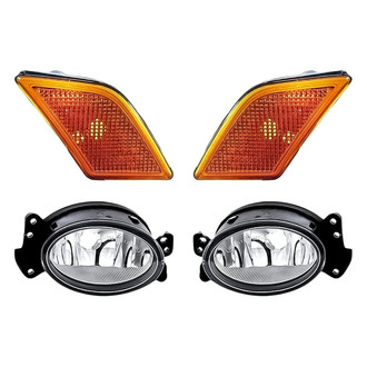 Replacement - 4-Piece Kit (Driver and Passenger Side Fog Lights, Driver and Passenger Side Marker Lights) (CAPA Certified)