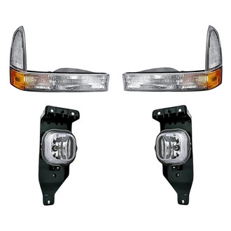 Replacement - 4-Piece Kit (Driver and Passenger Side Fog Lights, Driver and Passenger Side Turn Signal/Parking Lights)
