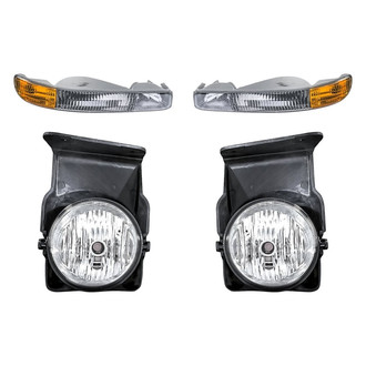Replacement - 4-Piece Kit (Driver and Passenger Side Fog Lights, Driver and Passenger Side Turn Signal/Parking Lights)