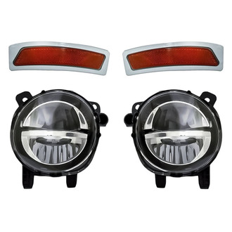 Replacement - 4-Piece Kit (Driver and Passenger Side Fog Lights, Driver and Passenger Side Marker Lights) (CAPA Certified)