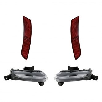 Replacement - 4-Piece Kit (Driver and Passenger Side Daytime Running Lights, Driver and Passenger Side Rear Marker Lights) (CAPA Certified)