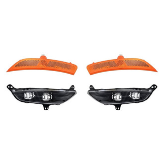 Replacement - 4-Piece Kit (Driver and Passenger Side Fog Lights, Driver and Passenger Side Marker Lights) (CAPA Certified)