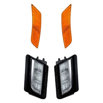 Replacement - 4-Piece Kit (Driver and Passenger Side Daytime Running Lights, Driver and Passenger Side Marker Lights) (CAPA Certified)