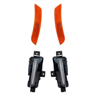 Replacement - 4-Piece Kit (Driver and Passenger Side Daytime Running Lights, Driver and Passenger Side Marker Lights) (CAPA Certified)