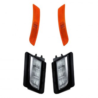Replacement - 4-Piece Kit (Driver and Passenger Side Daytime Running Lights, Driver and Passenger Side Marker Lights) (CAPA Certified)